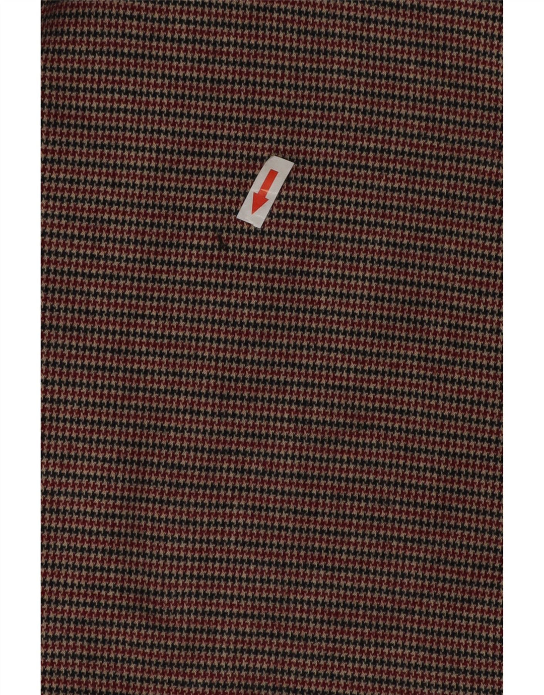 Zara Vestido recto de manga larga para mujer UK 42 Marrón medio Pata de gallo
