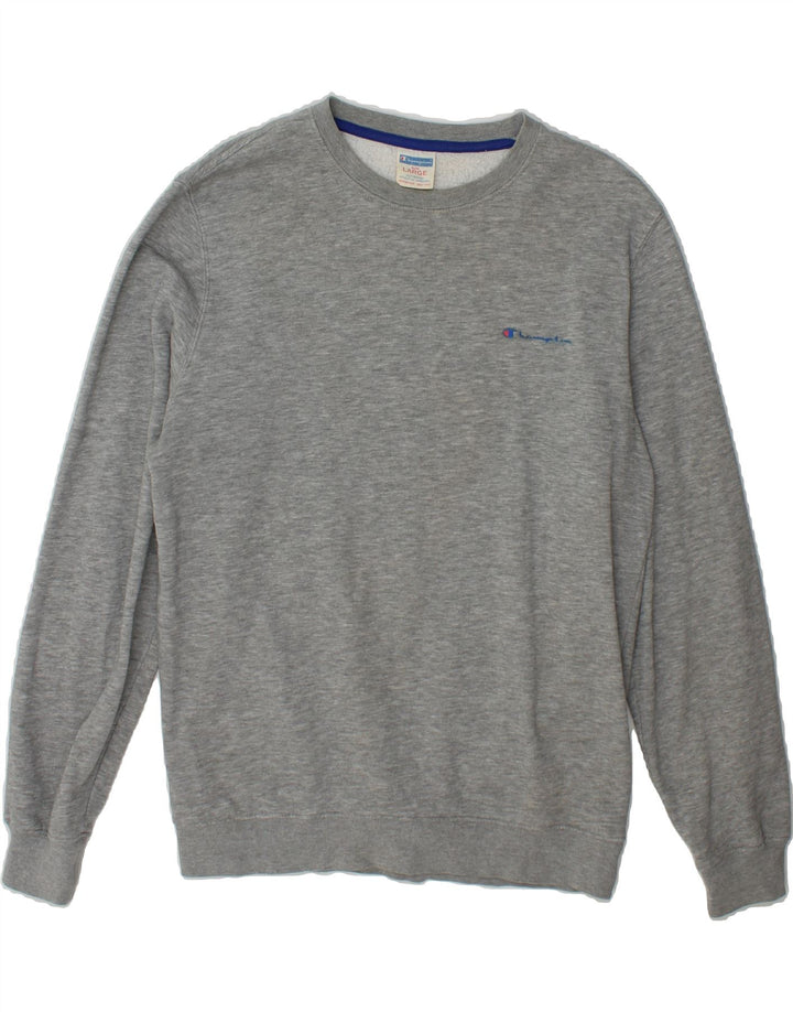 CHAMPION Mens Sweatshirt Jumper Large Grey Cotton Vintage Champion and Second-Hand Champion from Messina Hembry 