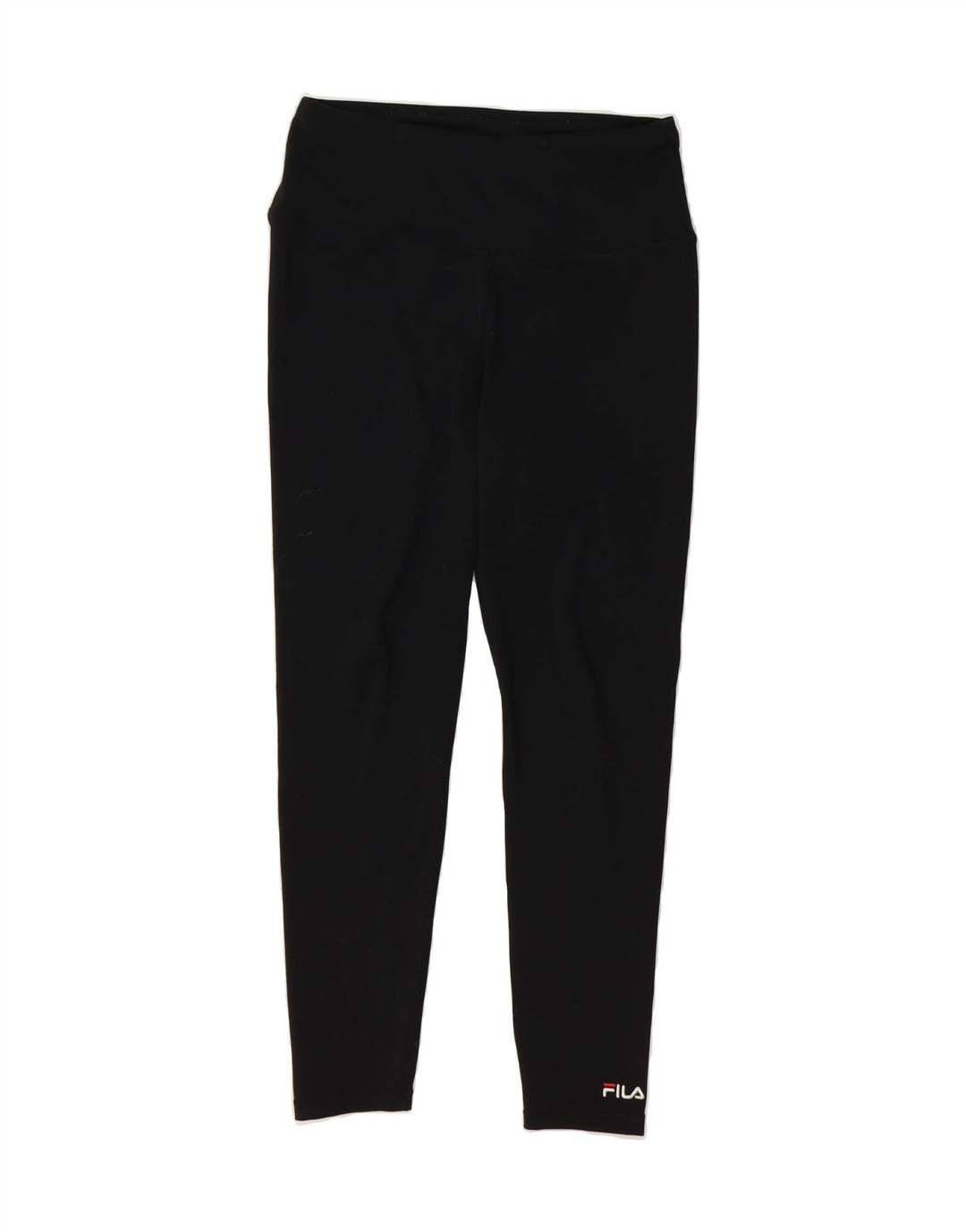 FILA Womens Classics Crop Leggings UK 16 Large Black Polyester Vintage Fila and Second-Hand Fila from Messina Hembry 
