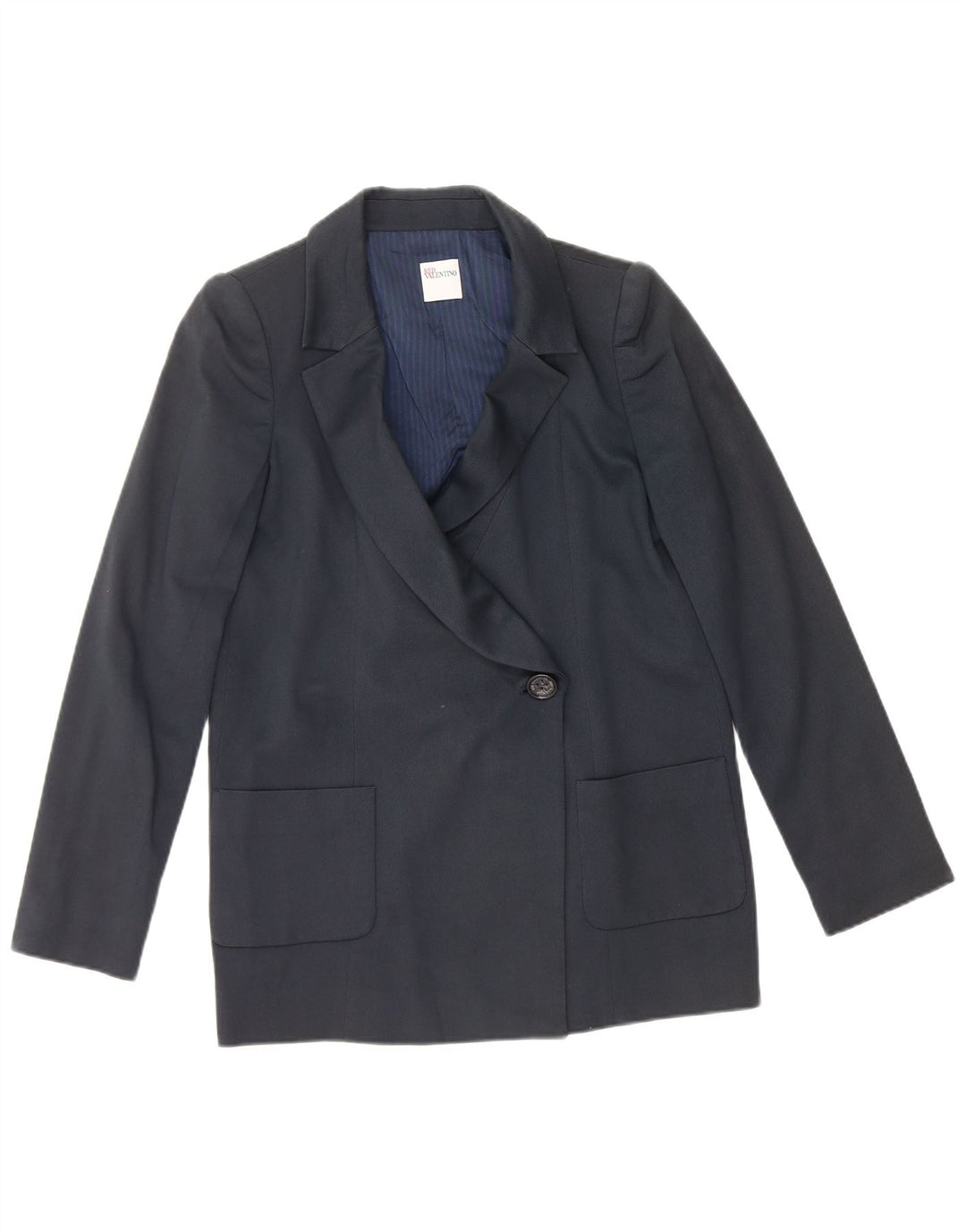 Red Valentino Chaqueta tipo blazer con 1 botón para mujer Reino Unido 42 Algodón azul marino mediano