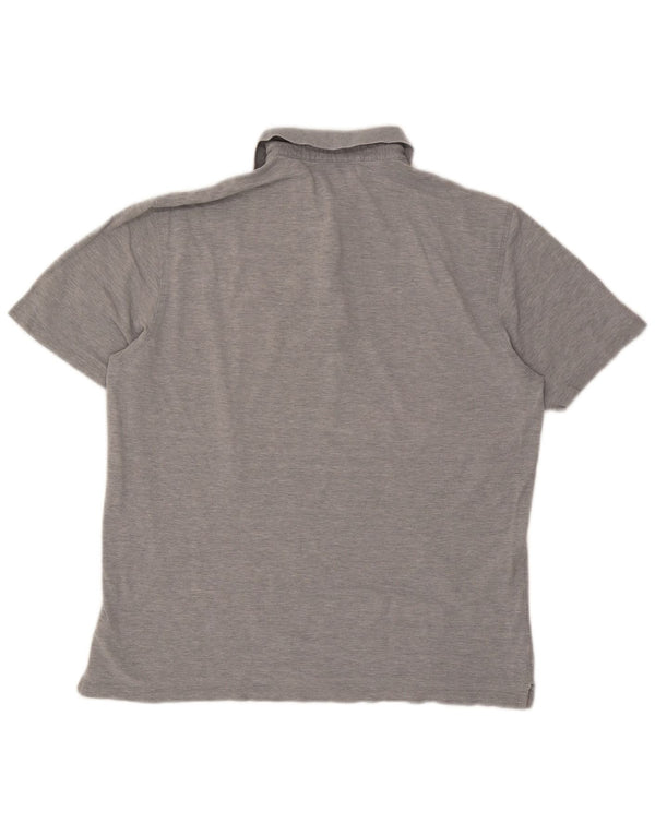 Polo Hugo Boss Hombre De Algodón Moteado Gris Medio