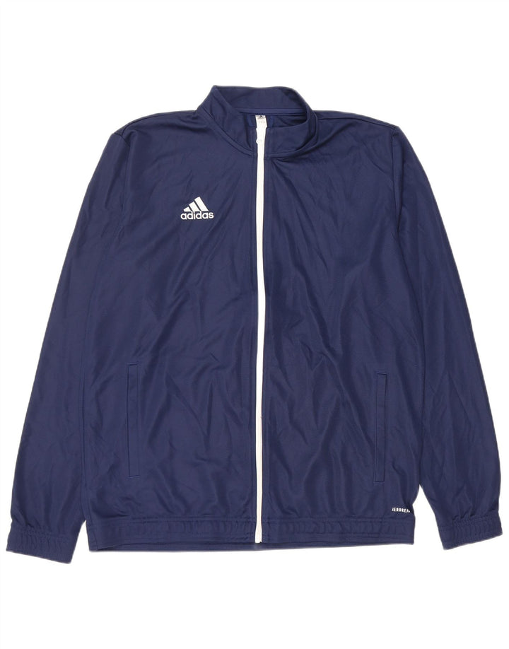 Adidas Hombre Aeroready Chándal Top Chaqueta XL Azul Marino Poliéster