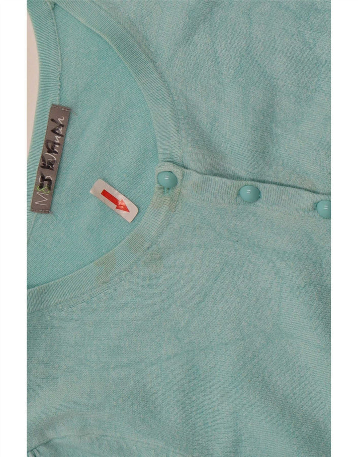 Marks & Spencer - Cárdigan para mujer, talla 40, talla mediana, viscosa turquesa