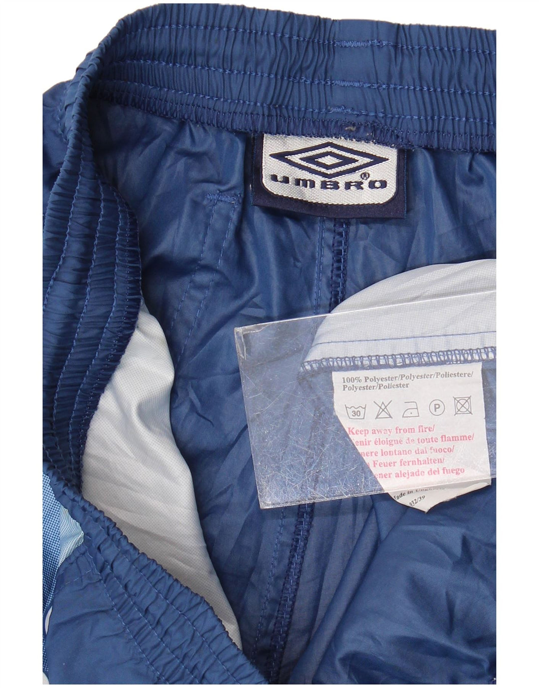 Pantalones cortos deportivos con estampado Umbro para hombre Poliéster con bloques de color azul marino grande