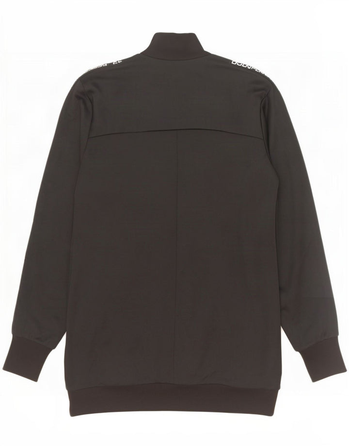 Diadora Chaqueta superior de chándal con gráfico para mujer UK 40 Mediano Poliéster negro