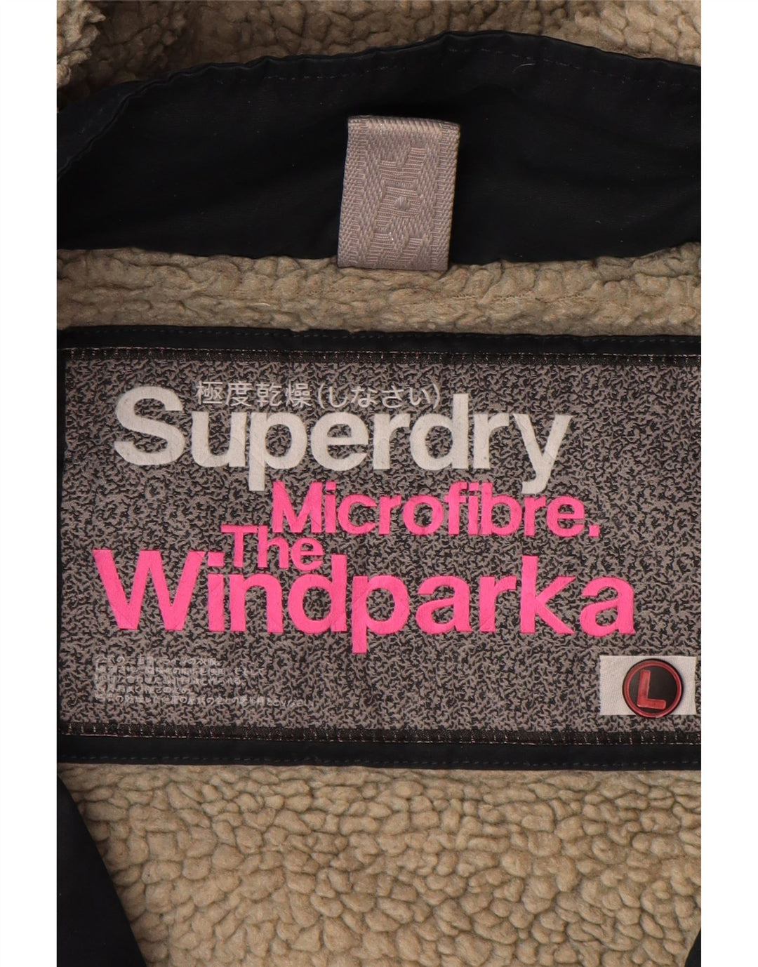 Superdry Chaqueta Cortavientos The Windparka para Mujer UK 44 Grande Azul Marino