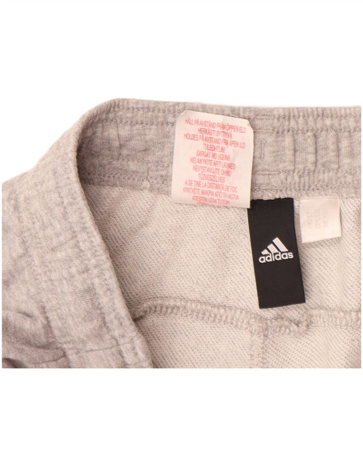 ADIDAS Womens Tracksuit Trousers Joggers UK 8 Small Grey