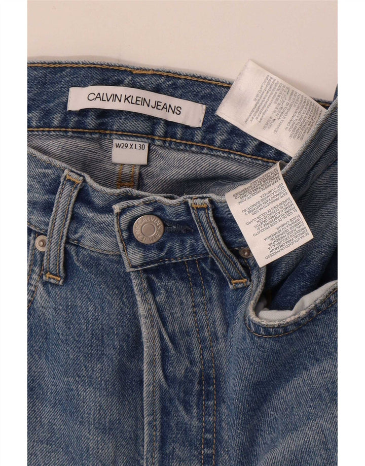 Calvin Klein Jeans ajustados desgastados para hombre W29 L30 Algodón azul