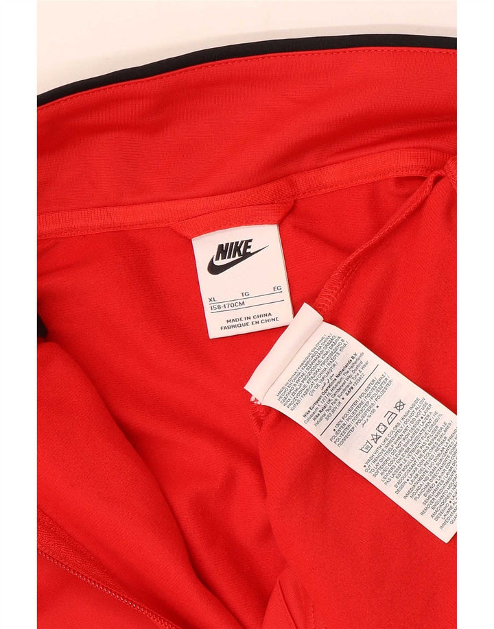 Nike Chaqueta de chándal para niños 13-14 años XL Rojo Colorblock Poliéster