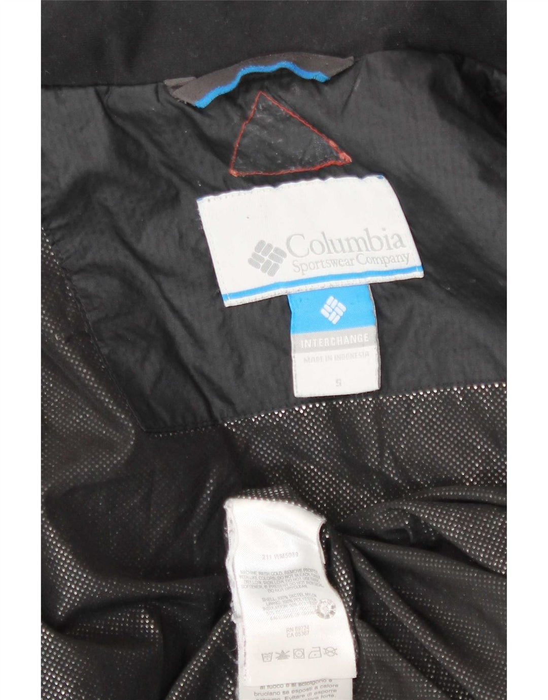 Columbia Chaqueta acolchada con forro intercambiable para hombre UK 36 Small Poliéster negro