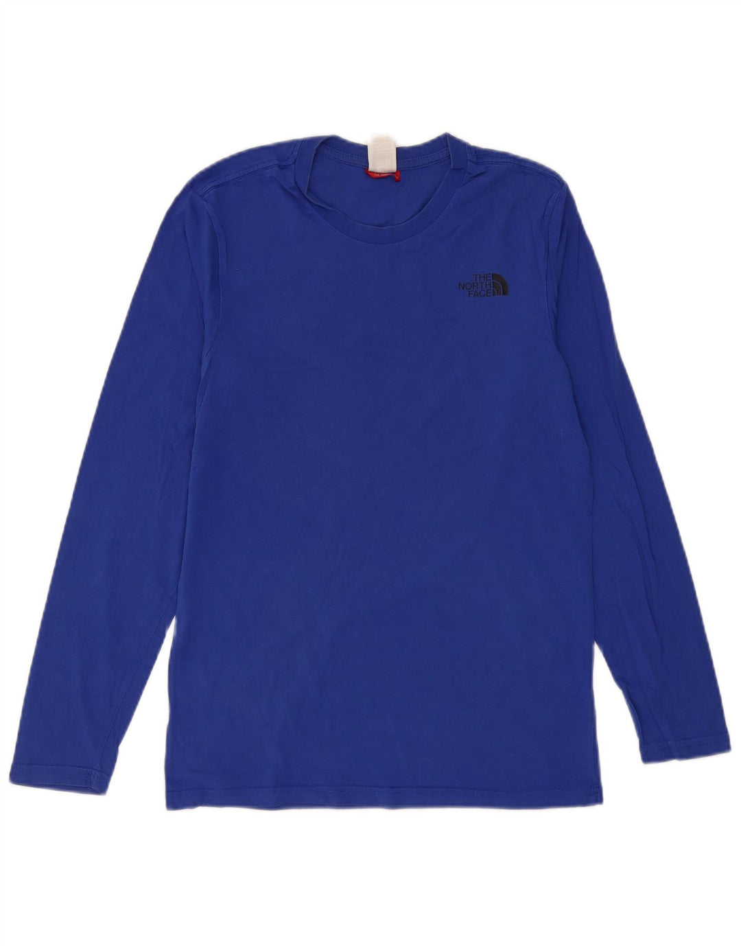THE NORTH FACE Top gráfico para hombre de manga larga de algodón azul pequeño