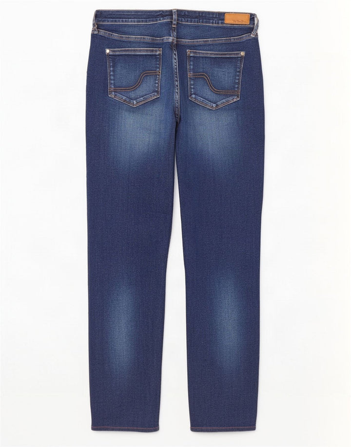 Vaqueros Rectos Mujer Fat Face W28 L27 Azul Algodón