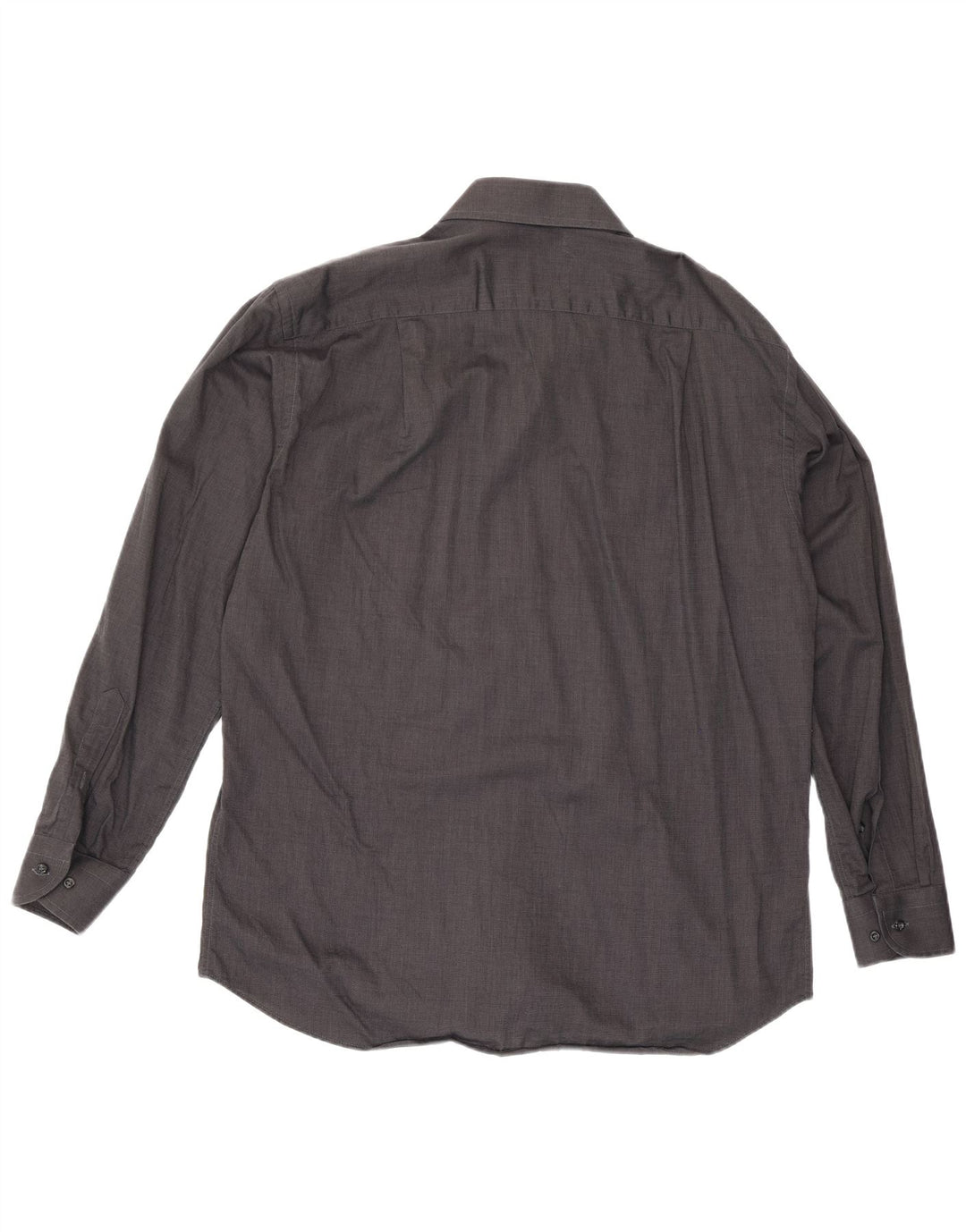 Roccobarocco Camisa para hombre Talla 40 15 3/4 Algodón gris medio
