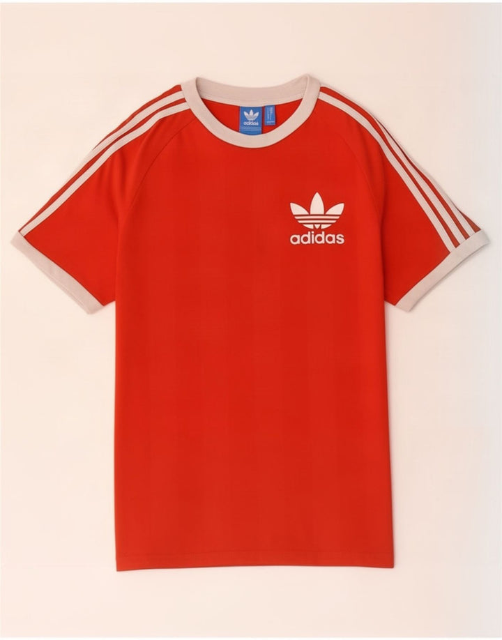 Adidas Hombre Camiseta Top Small Rojo Poliéster