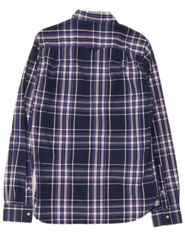 Camisa Superdry Para Hombre De Algodón A Cuadros Azul Marino Pequeño