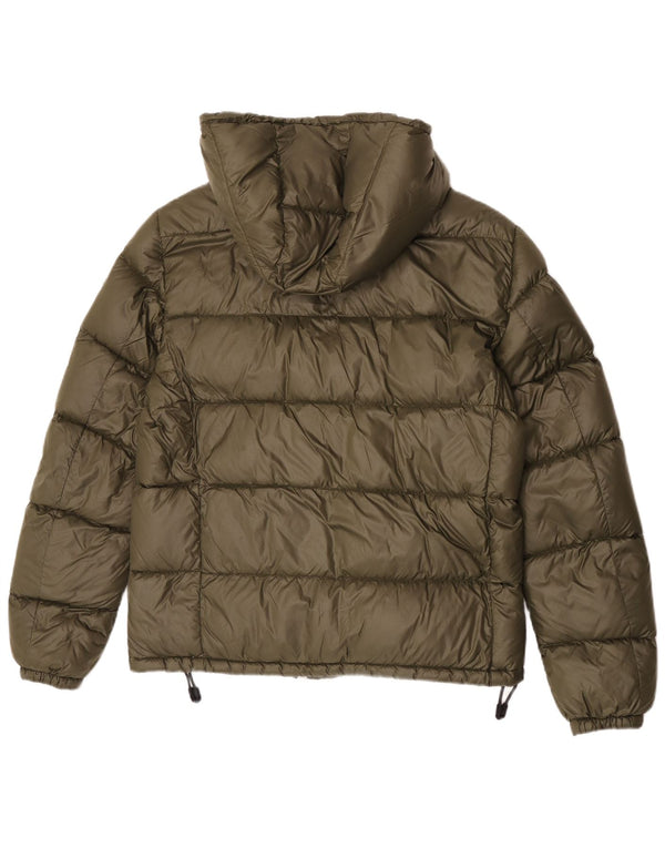 PEUTEREY Chaqueta acolchada con capucha para mujer UK 40 Large Poliamida caqui