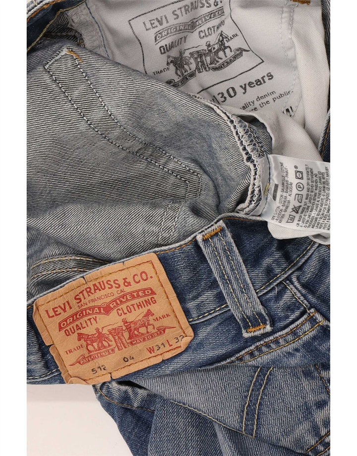 Levi's Hombre 512 Vaqueros Bootcut W31 L28 Algodón Azul