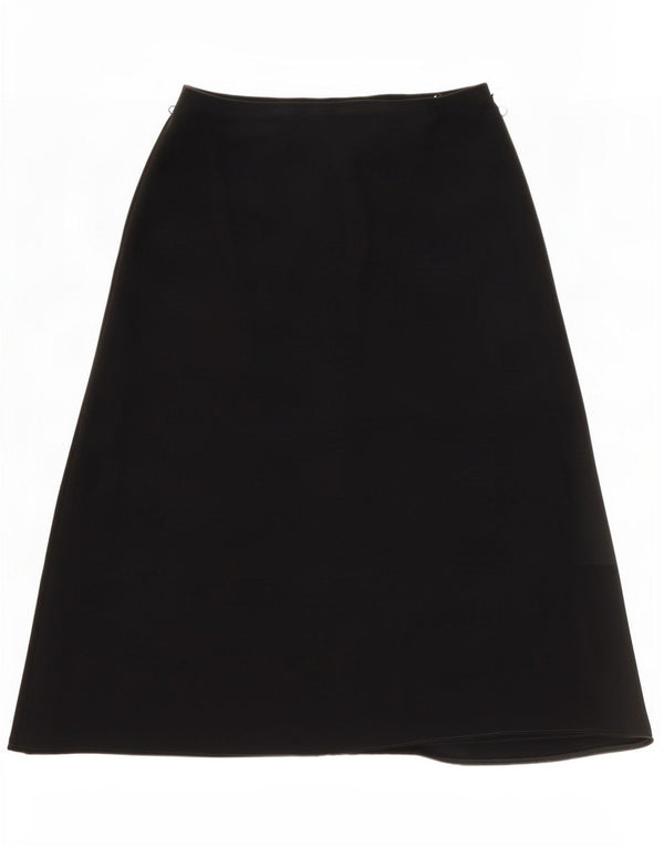 Marks & Spencer Falda Acampanada para Mujer UK 46 Grande W34 Negro