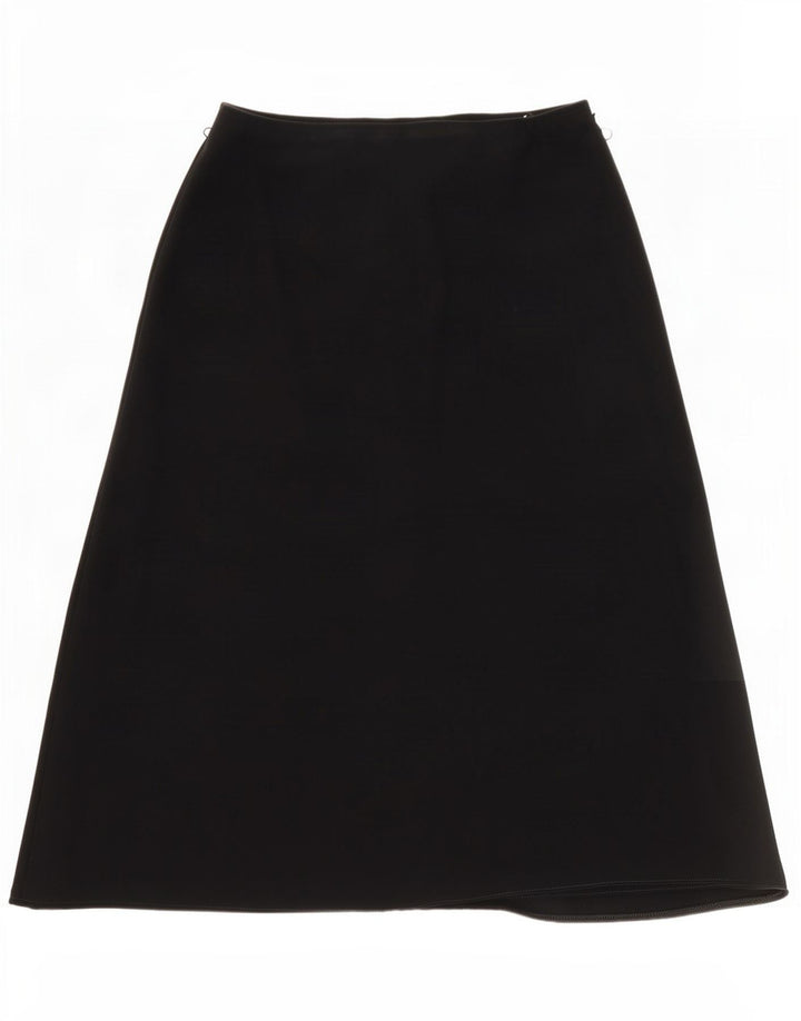 Marks & Spencer Falda Acampanada para Mujer UK 46 Grande W34 Negro