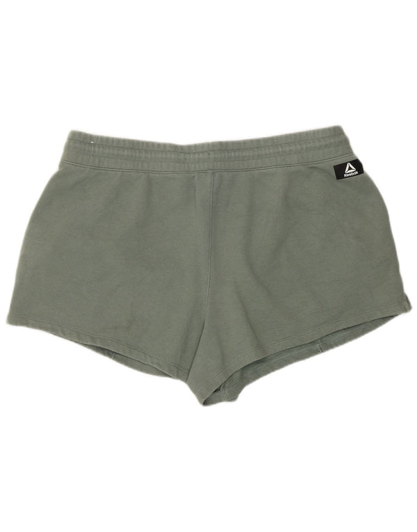 Reebok Pantalones cortos deportivos para mujer UK 40 XL Algodón verde