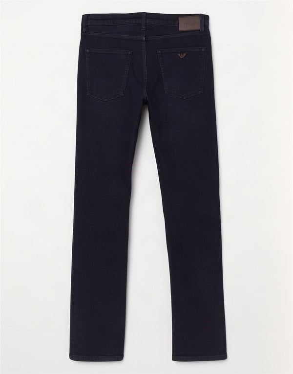 Vaqueros Armani Hombre Rectos W34 L32 Algodón Azul Marino