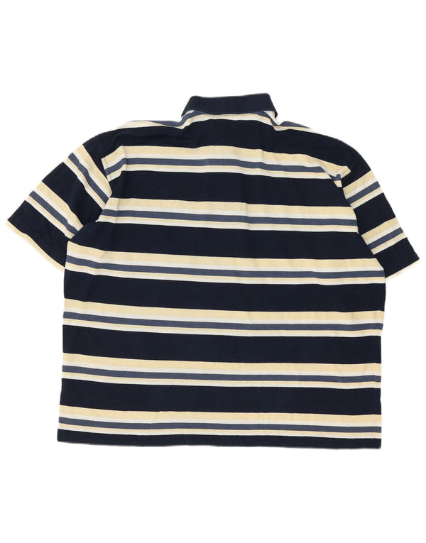 Paul & Shark Polo para hombre 2XL Algodón a rayas azul marino