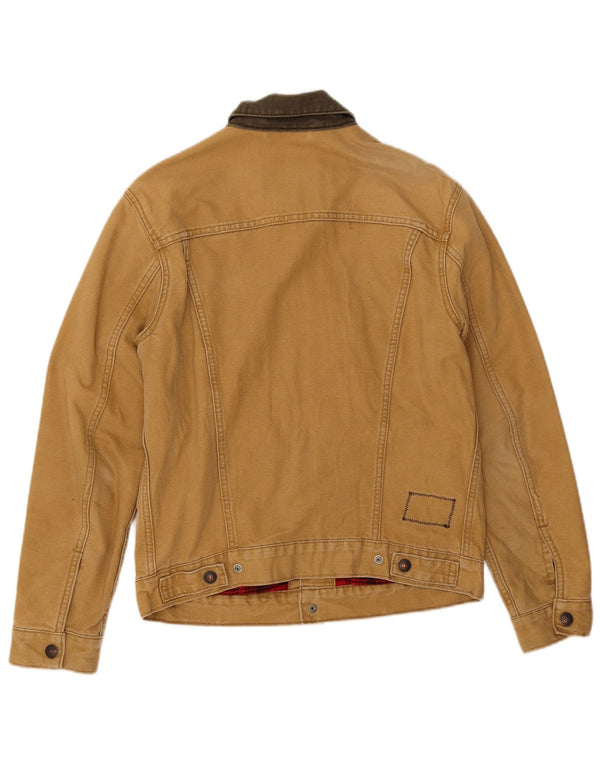 Levi's Chaqueta bomber para hombre UK 36 Small Beige Colourblock Cotton