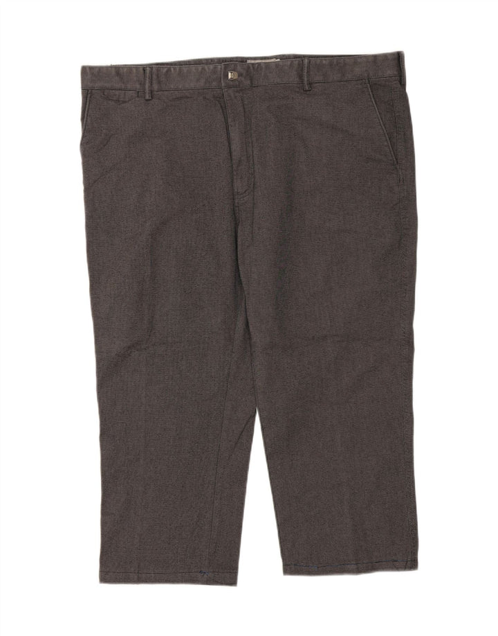 Marks & Spencer Pantalones cortos rectos para hombre W44 L23 Algodón gris