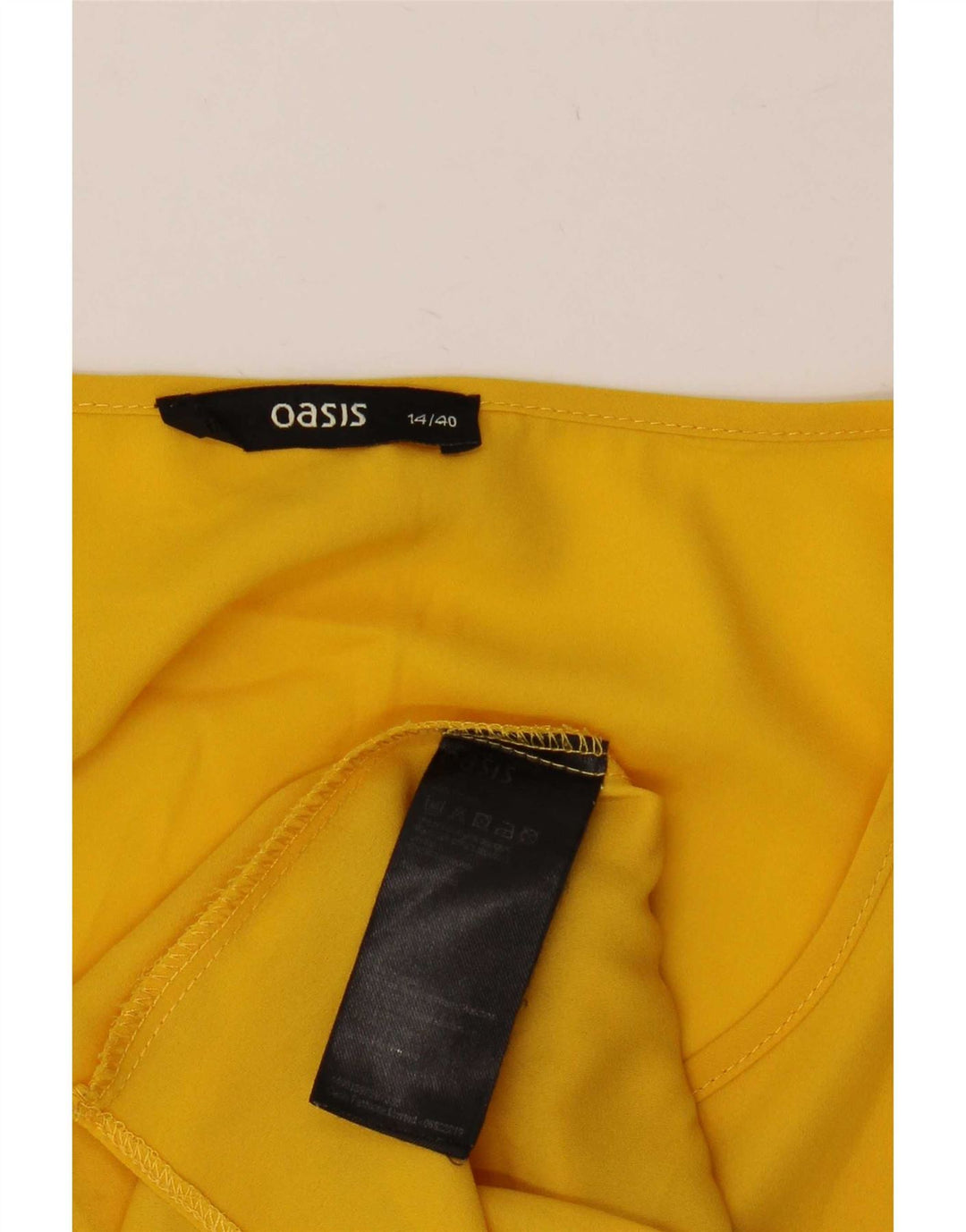 Blusa Oasis para mujer Top UK 44 Poliéster amarillo grande