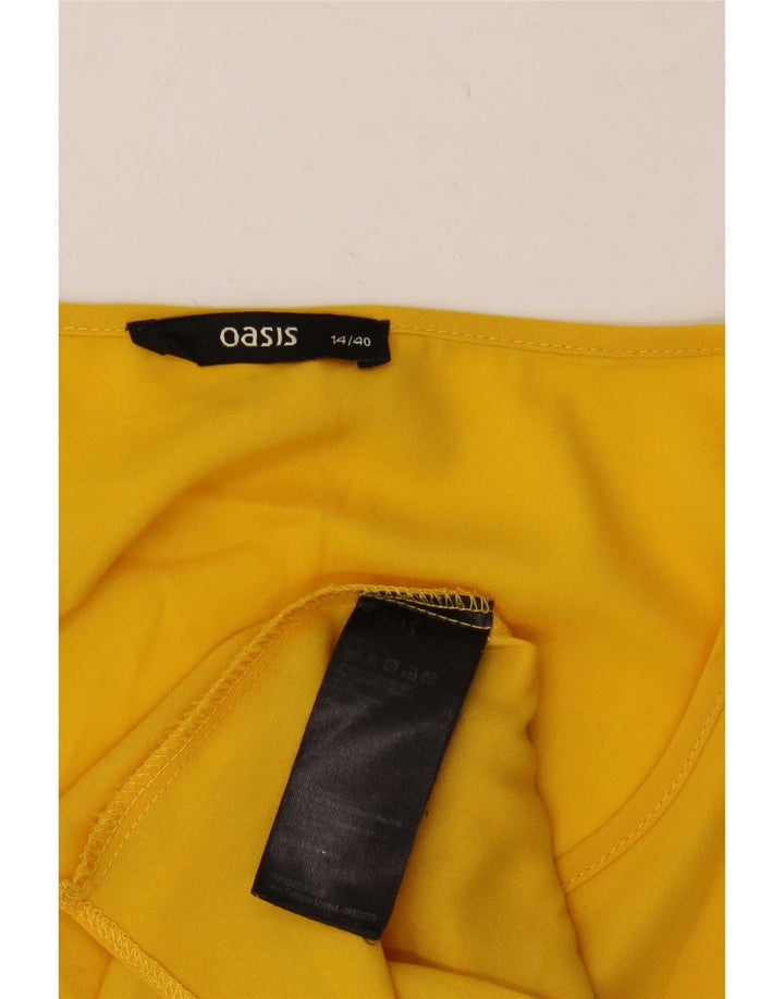 Blusa Oasis para mujer Top UK 44 Poliéster amarillo grande