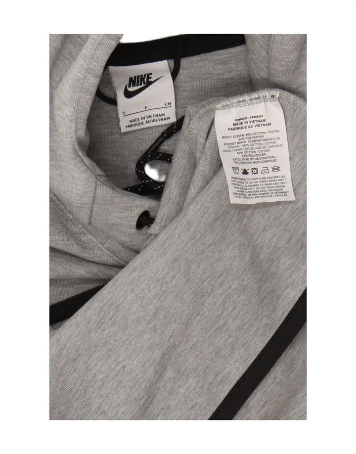 Nike - Sudadera con capucha para mujer, talla 10, algodón gris pequeño