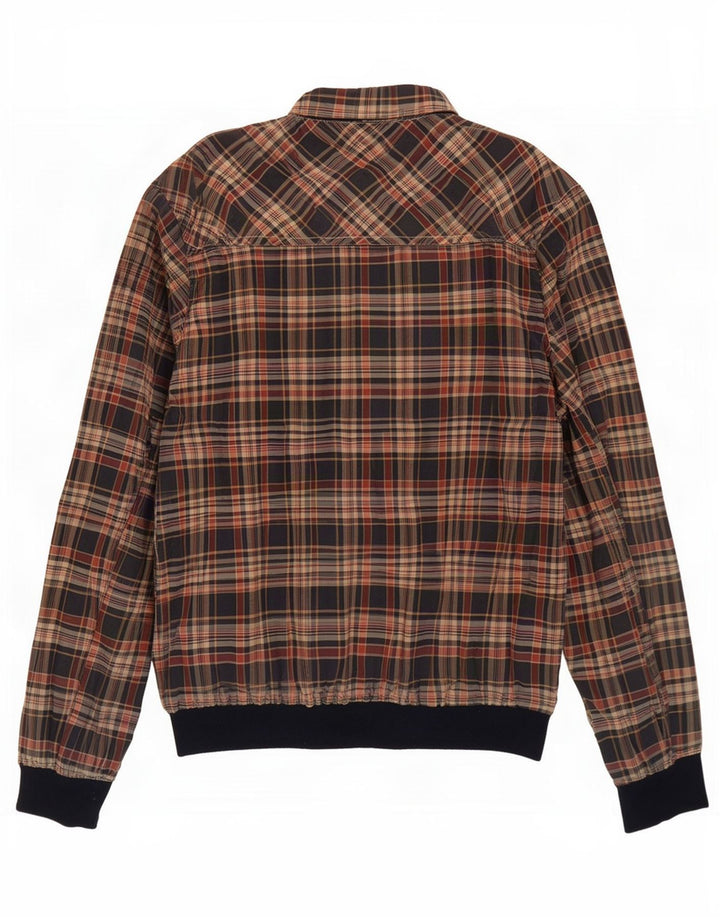 Scotch & Soda Chaqueta bomber para hombre UK 42 XL Poliéster a cuadros azules