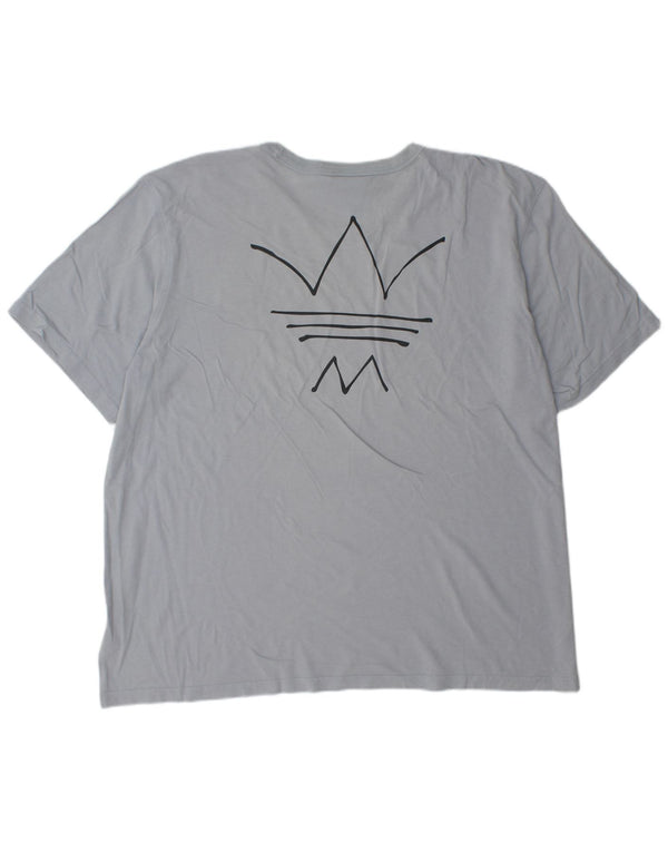 Adidas Camiseta gráfica para hombre Top 2XL Algodón azul