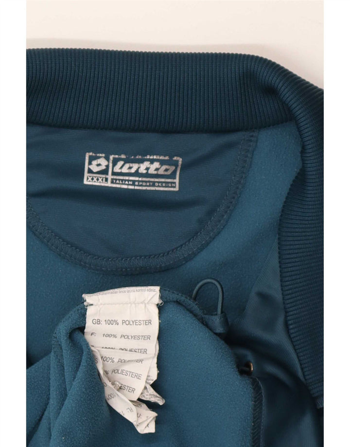 Chaqueta de chándal para hombre Lotto 3XL Poliéster con bloques de color azul