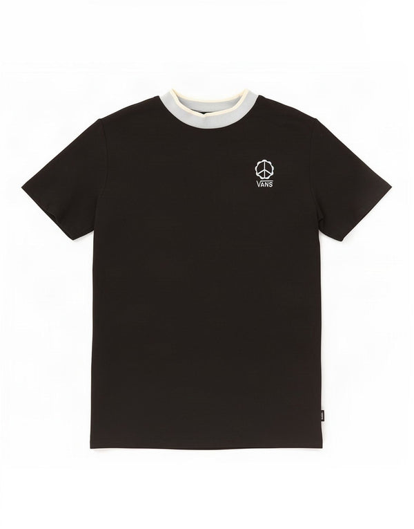 Vans Vestido estilo camiseta para mujer UK 40 Small Negro Colorblock Algodón