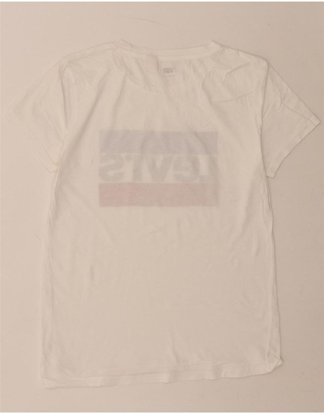 LEVI'S Mens Graphic T-Shirt Top Small White Vintage Levi's and Second-Hand Levi's from Messina Hembry 