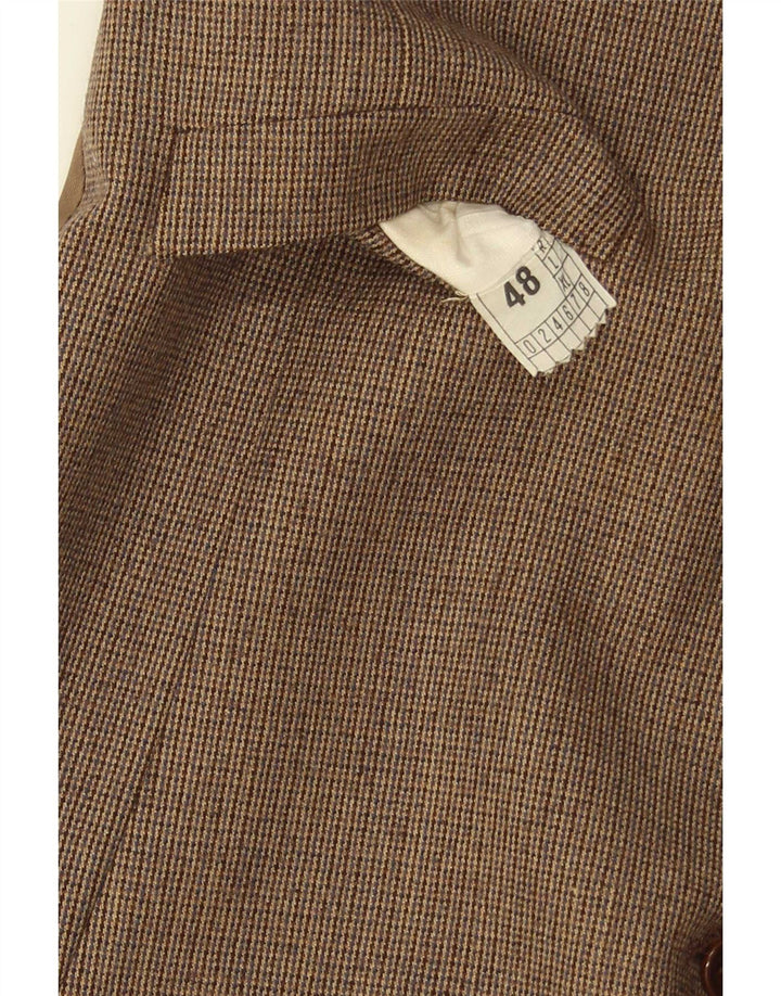 Chaleco vintage para hombre IT 48 Pequeño Marrón