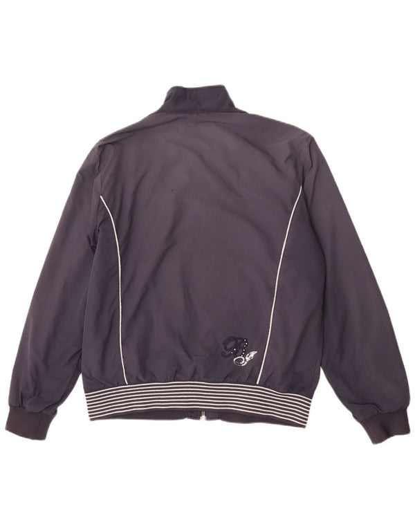 Fila Chaqueta Bomber para Mujer UK 18 XL Poliéster a Rayas Azul Marino