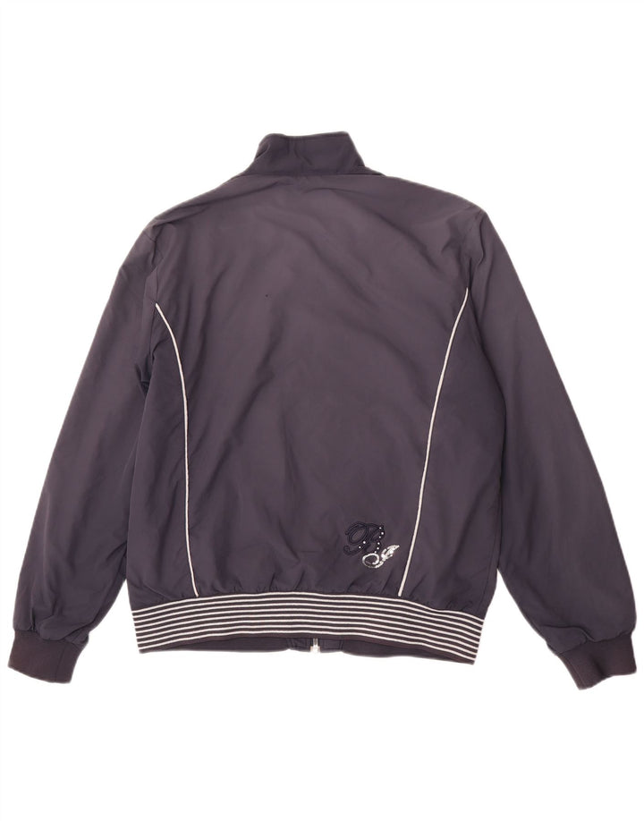 Fila Chaqueta Bomber para Mujer UK 18 XL Poliéster a Rayas Azul Marino