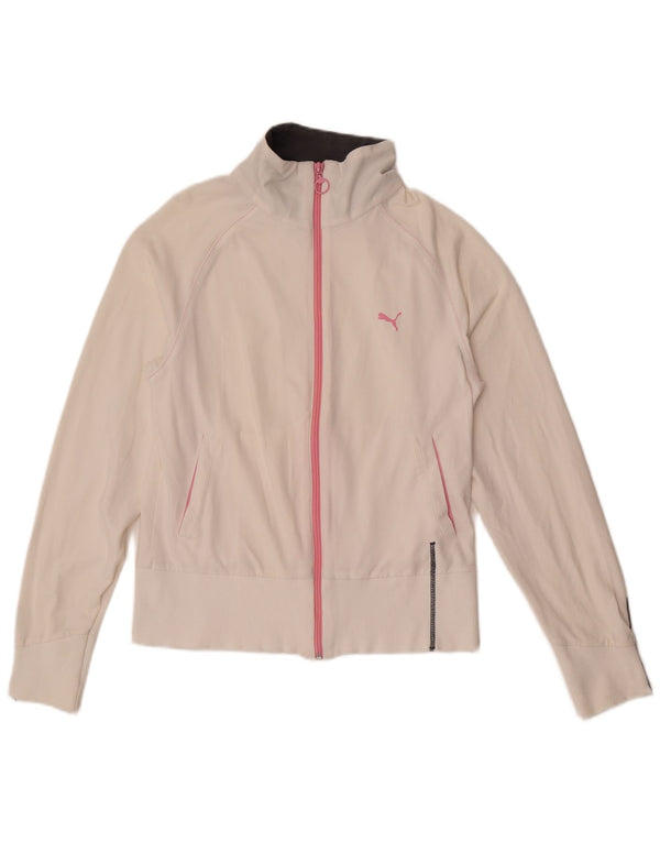 Puma Chaqueta de Chándal para Mujer UK 12 Medium Off White