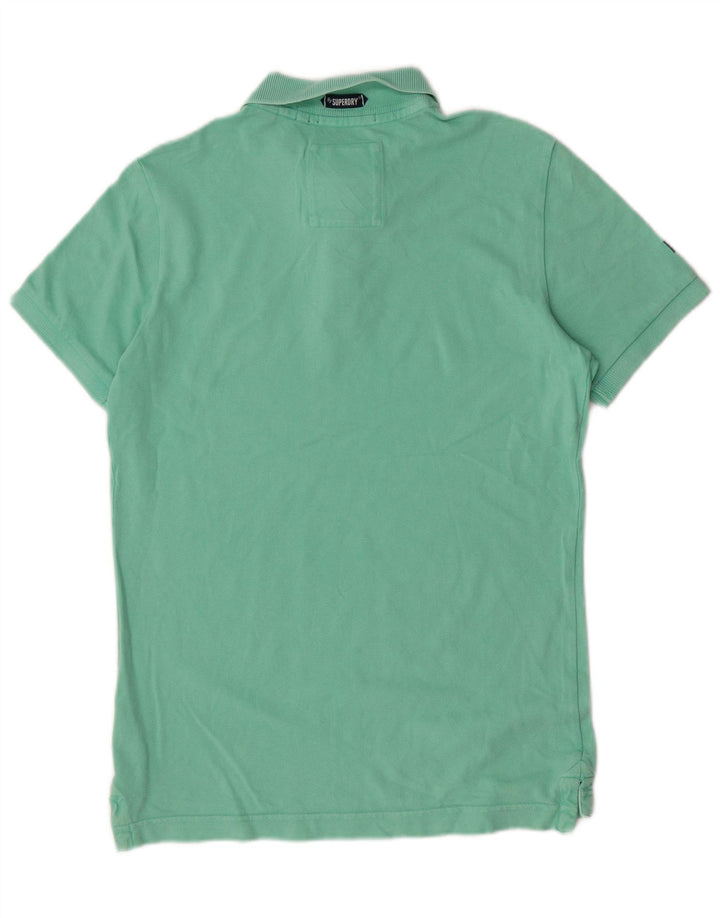 Superdry Polo para hombre de algodón verde medio clásico
