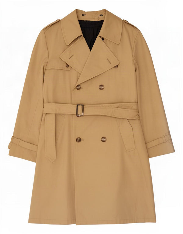 Gabardina vintage para hombre IT 50 Viscosa beige grande
