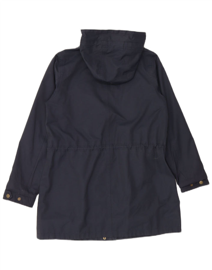 Chubasquero con capucha para mujer Fat Face UK 40 Mediano Azul marino Algodón
