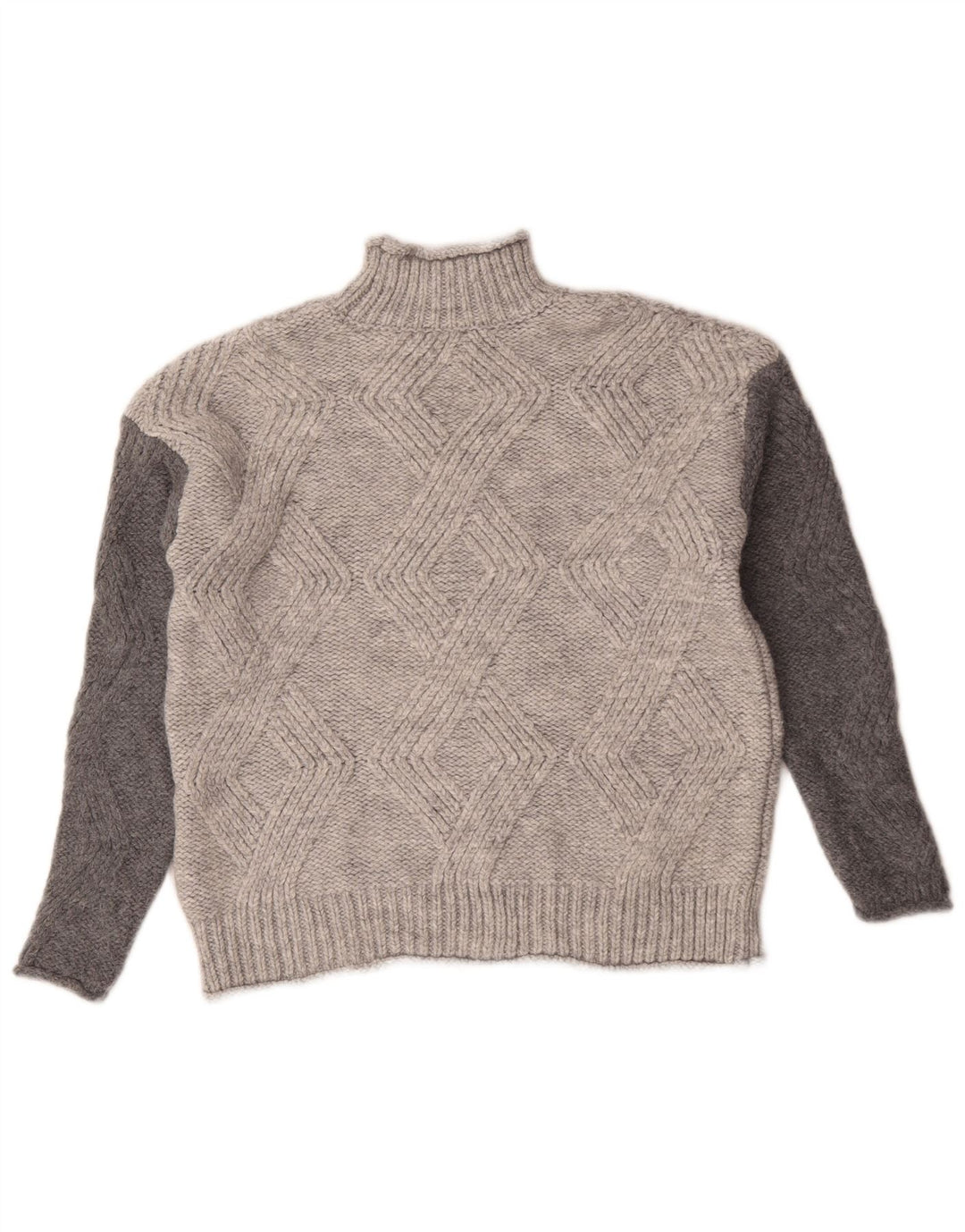 Marks & Spencer Suéter con Cuello Alto para Mujer UK 10 Small Grey