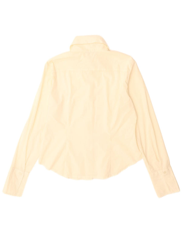 Camisa Benetton Mujer ES 46 Grande Blanco Roto