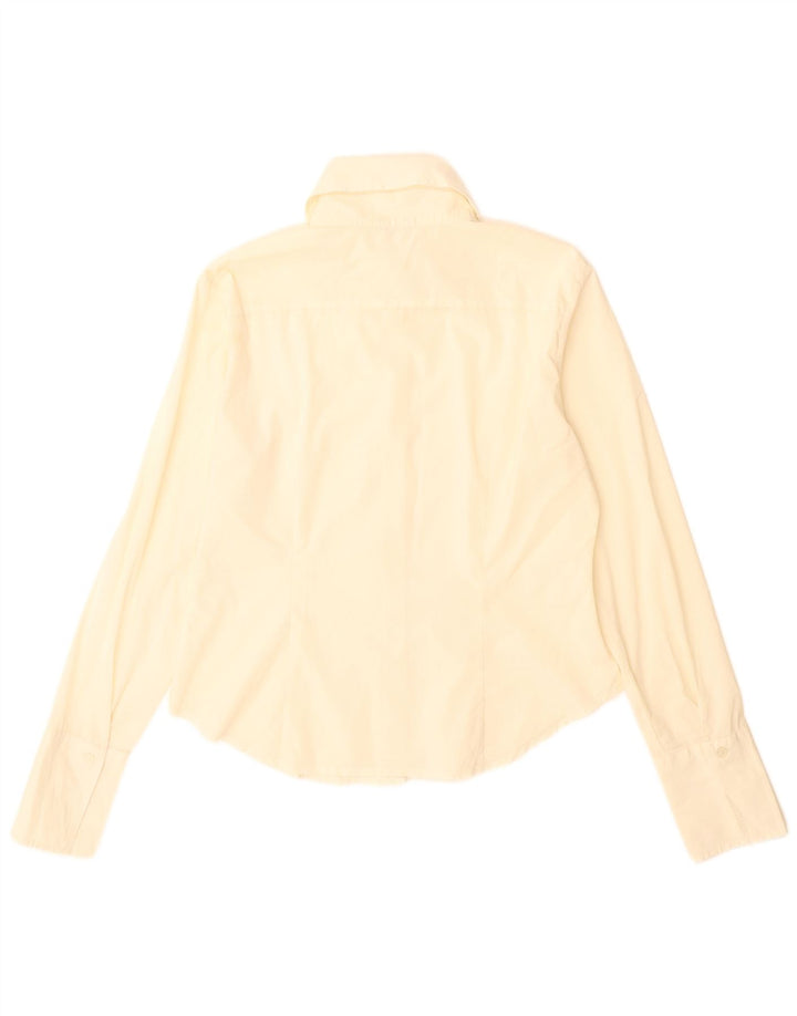 Camisa Benetton Mujer ES 46 Grande Blanco Roto