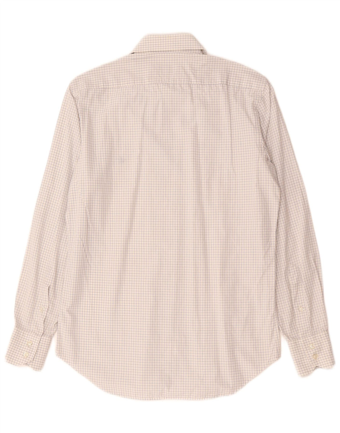 Brooksfield Camisa para hombre Talla 38 Algodón a cuadros blanco pequeño