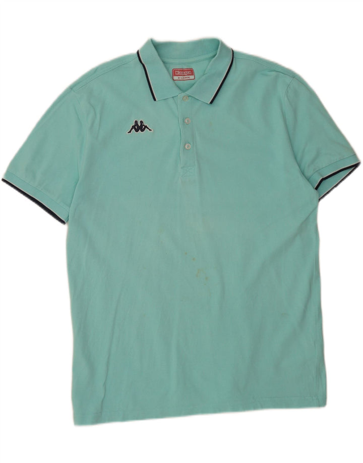 Kappa Polo Hombre XL Turquesa Algodón