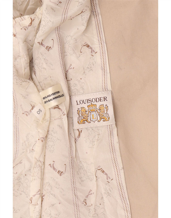Louisoder Abrigo corto para mujer EU 50 3XL Beige Poliéster
