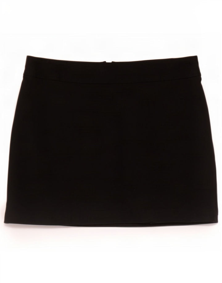 Zara Falda Pantalón Mujer EU 34 2XS W24 Negro Algodón